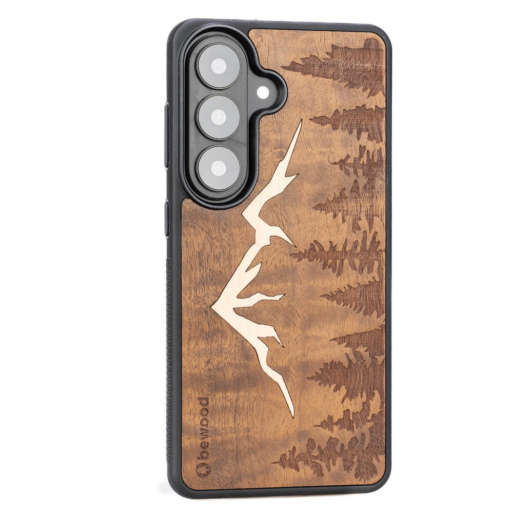 Holzhülle für Galaxy S26, Bewood Imbuia-Gebirge