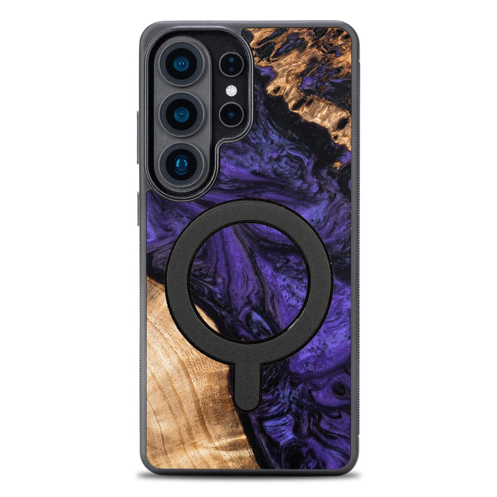 Holzhülle für Galaxy S26 Ultra, Bewood Unique Violet für MagSafe