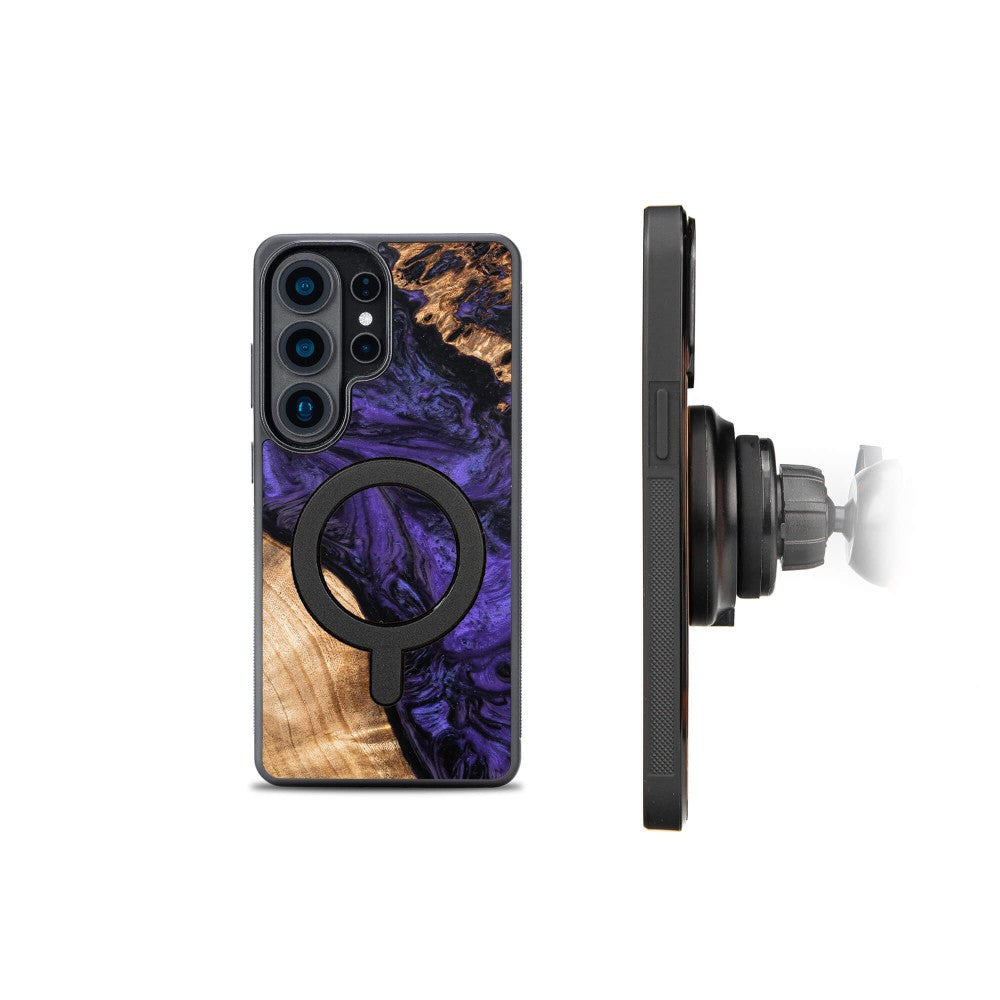 Holzhülle für Galaxy S26 Ultra, Bewood Unique Violet für MagSafe
