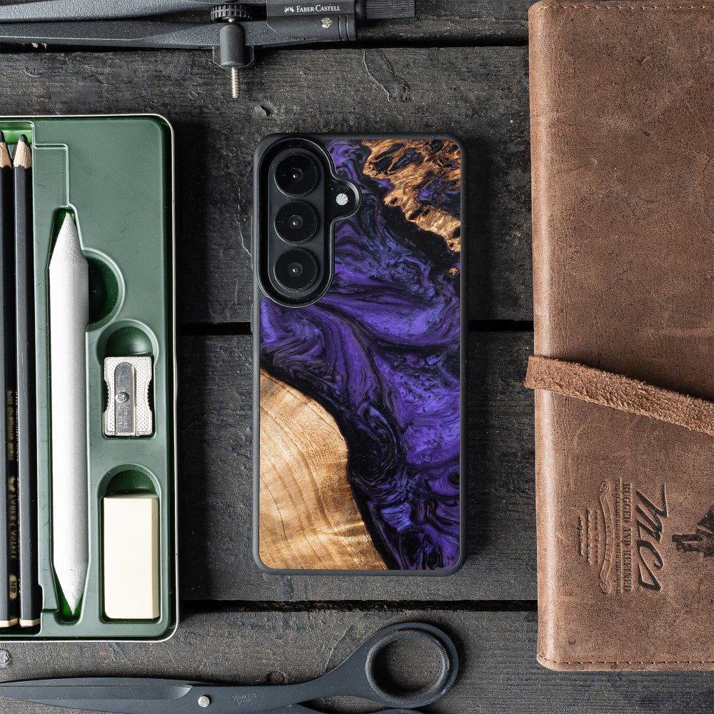 Holzhülle für Galaxy S26, Bewood Unique Violet
