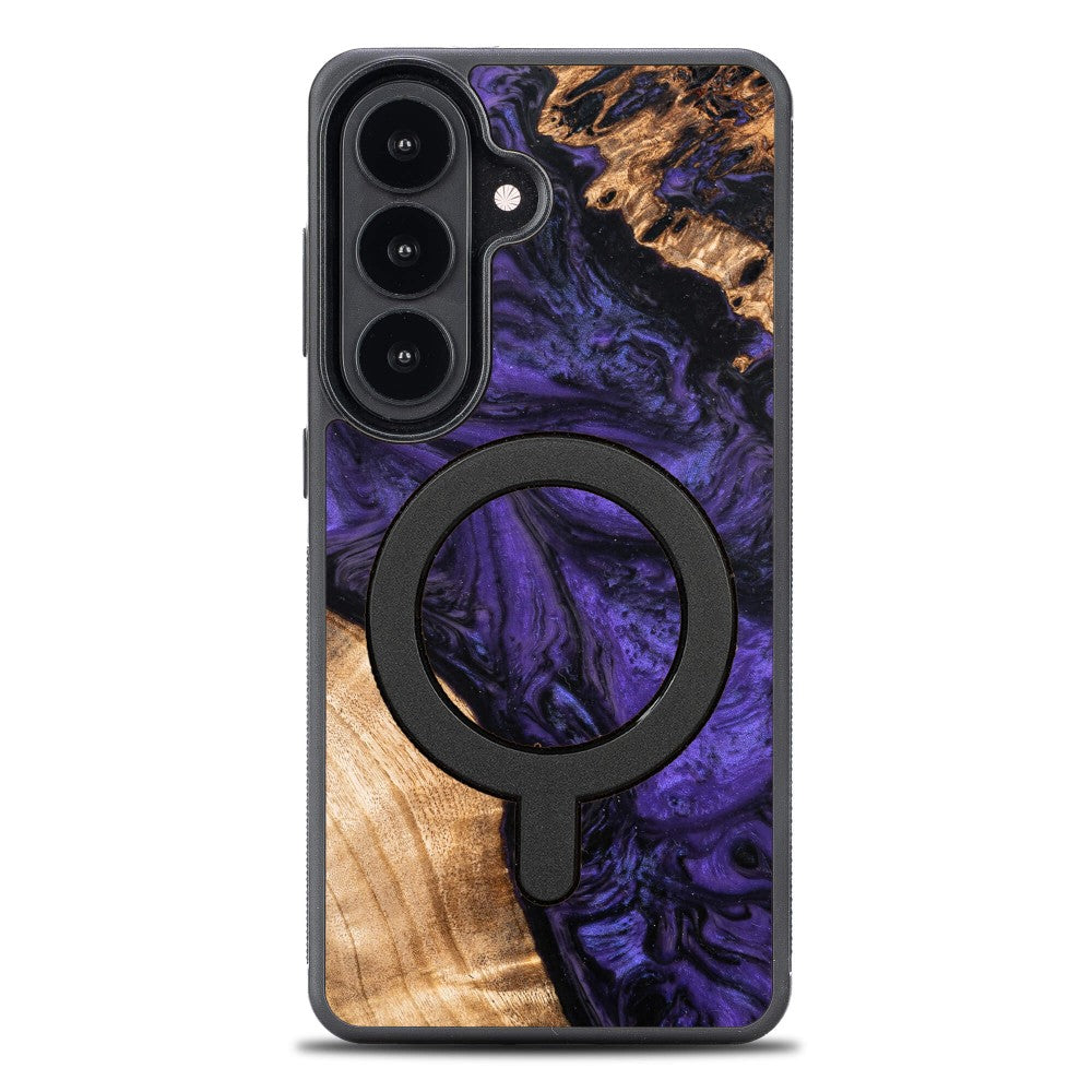 Holzhülle für Galaxy S26 Plus, Bewood Unique Violet für MagSafe