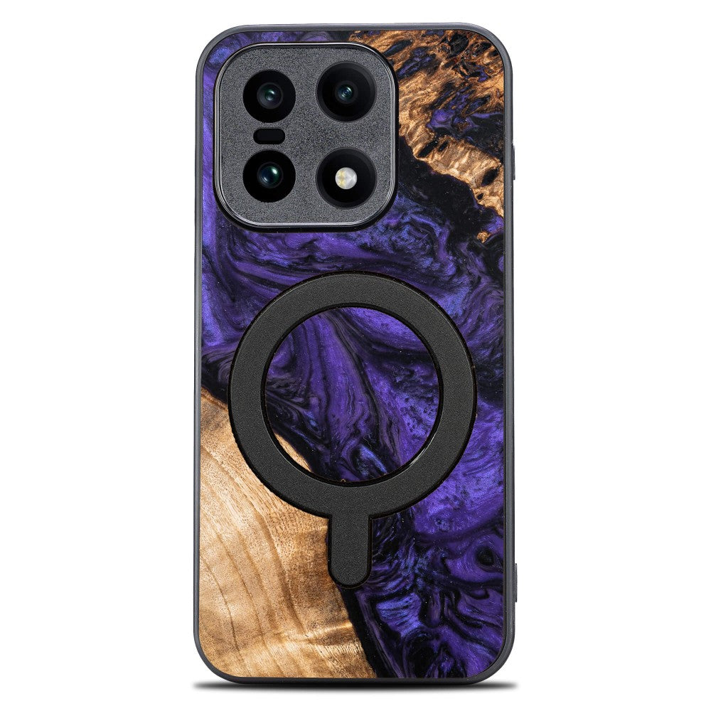 Holzhülle für OnePlus 15, Bewood Unique Violet für MagSafe