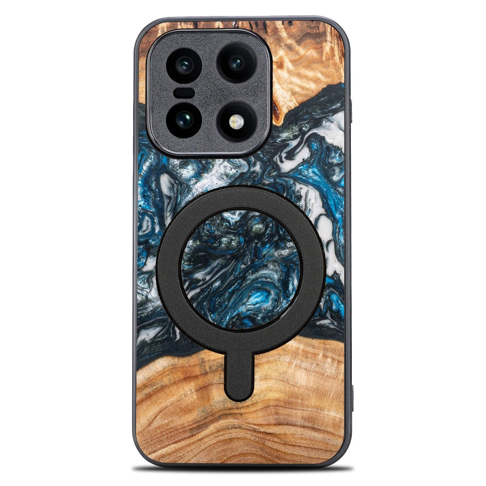 Holzhülle für OnePlus 15, Bewood Unique Planets Erde für MagSafe
