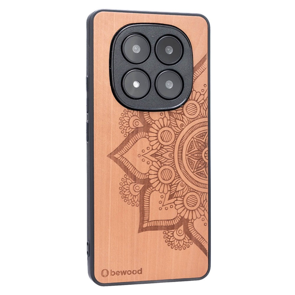 Holzhülle für Xiaomi Redmi Note 15 Pro Plus 5G, Bewood Apfelbaum Mandala