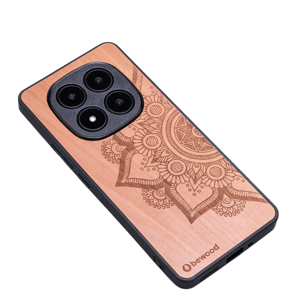 Holzhülle für Xiaomi Redmi Note 15 Pro Plus 5G, Bewood Apfelbaum Mandala