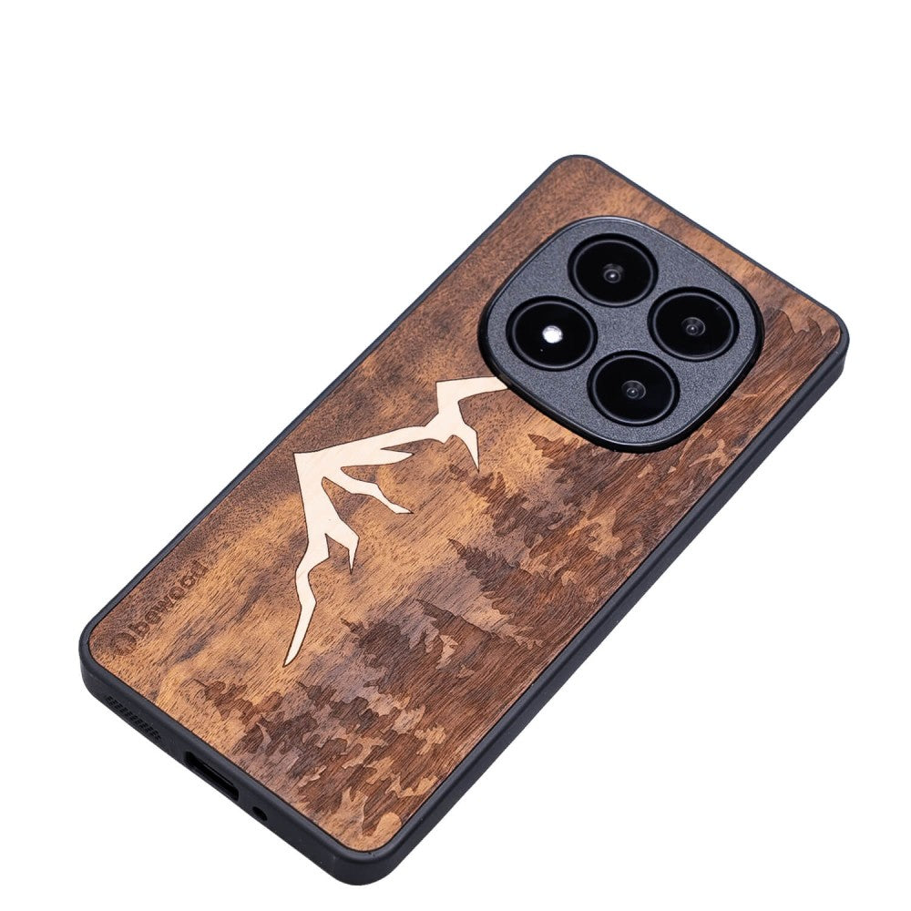 Holzhülle für Xiaomi Redmi Note 15 Pro Plus 5G, Bewood Imbuia-Gebirge