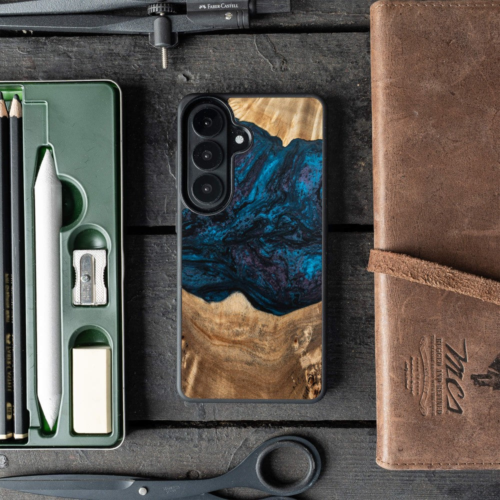 Holzhülle für Galaxy A57 5G, Bewood Unique Planets Neptun
