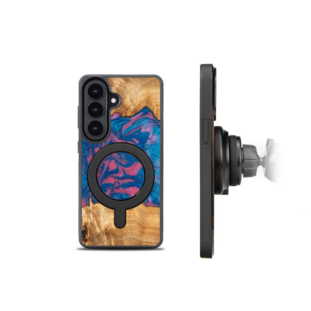 Holzhülle für Galaxy A57 5G, Bewood Unique Neons Vegas für MagSafe