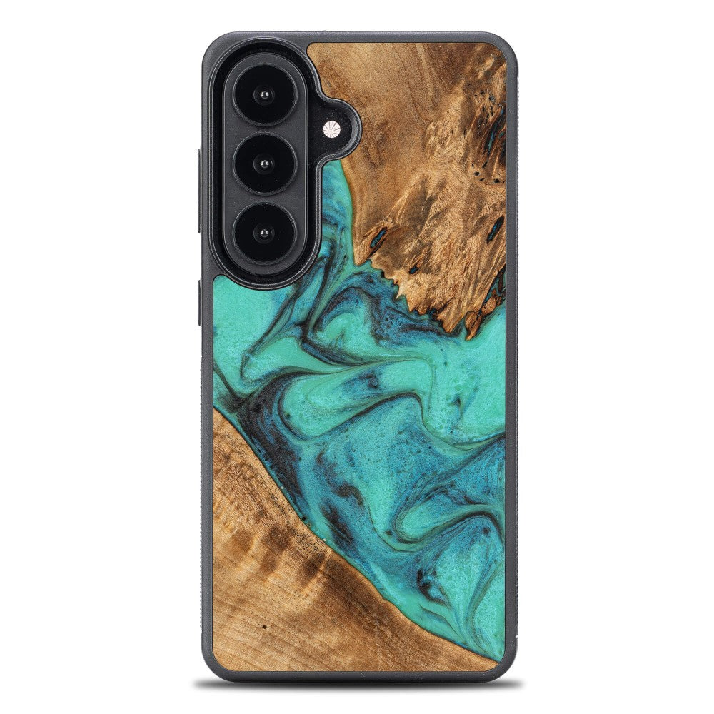Holzhülle für Galaxy A37 5G, Bewood Unique Turquoise