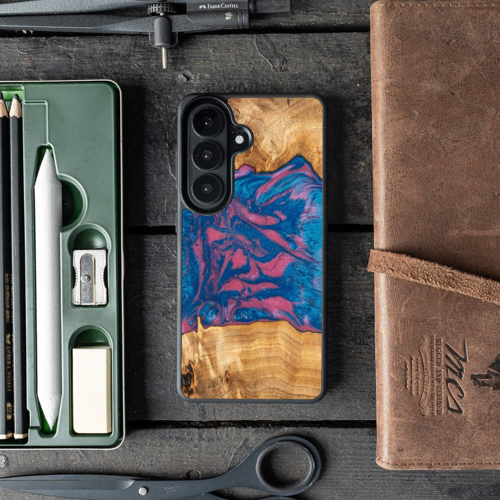Holzhülle für Galaxy A37 5G, Bewood Unique Neons Vegas