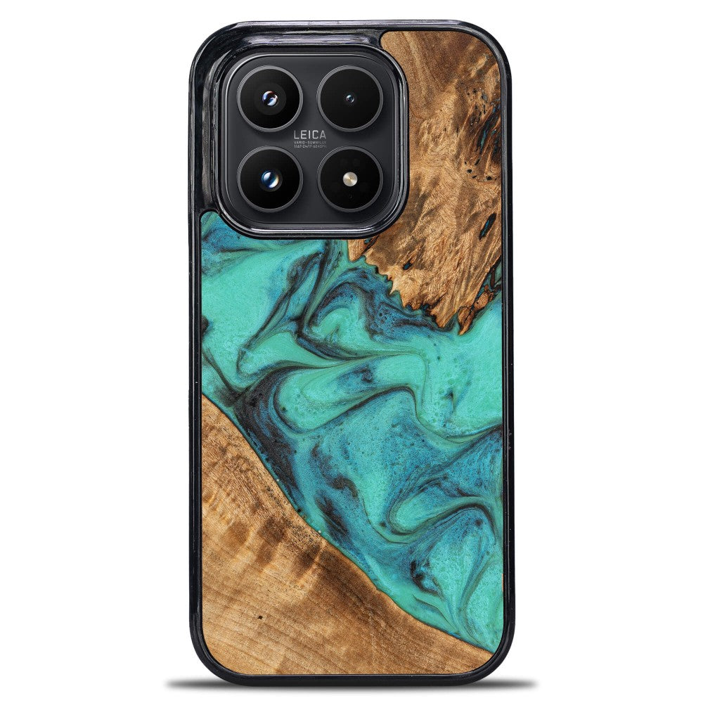 Holzhülle für Xiaomi 17, Bewood Unique Turquoise