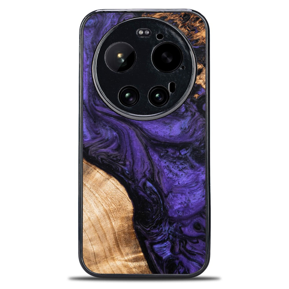 Holzhülle für Xiaomi 17 Ultra, Bewood Unique Violet