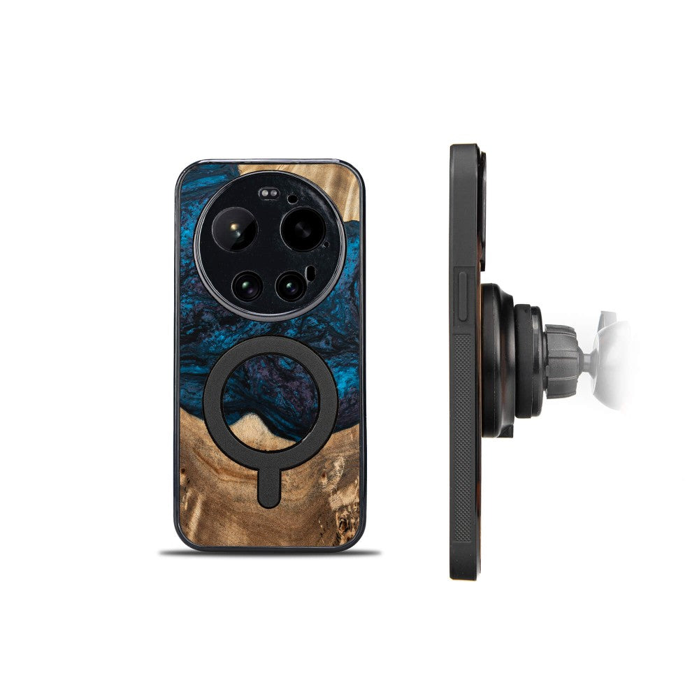 Holzhülle für Xiaomi 17 Ultra, Bewood Unique Planets Neptun für MagSafe