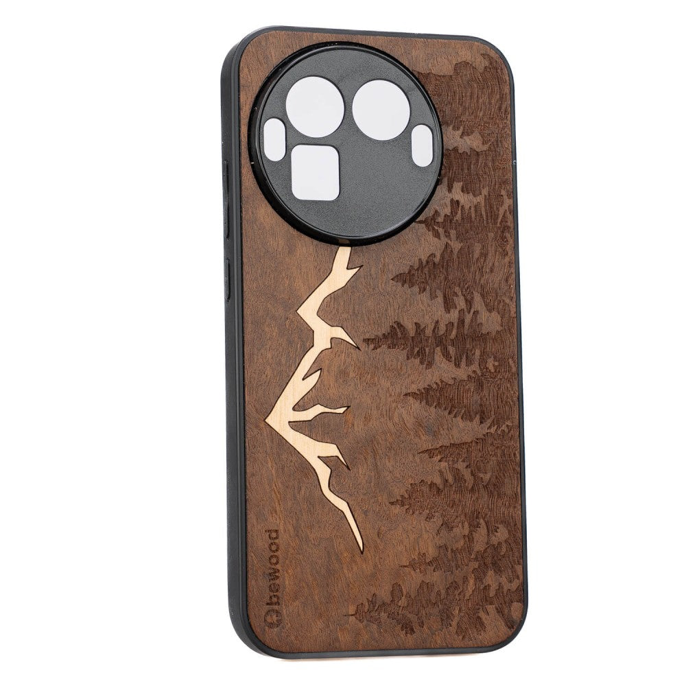 Holzhülle für Realme GT 8 Pro, Bewood Imbuia-Gebirge