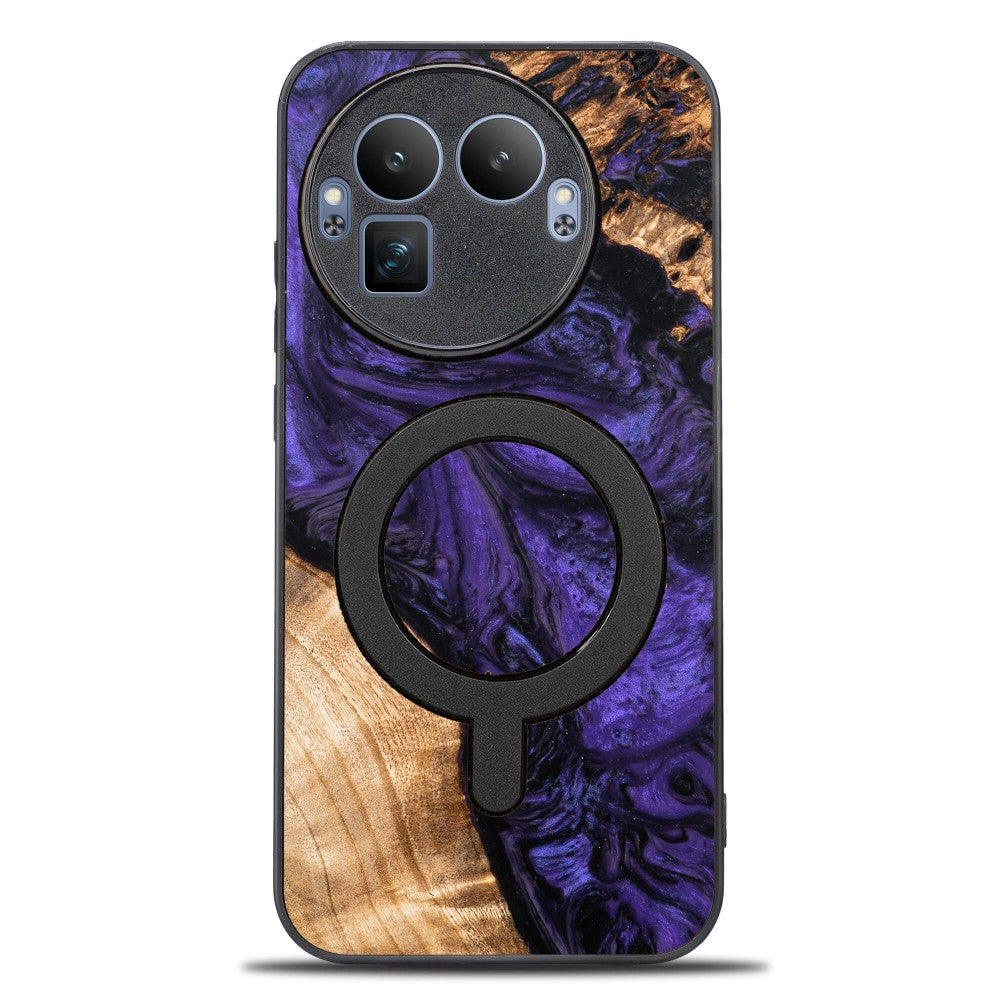 Holzhülle für Realme GT 8 Pro, Bewood Unique Violet für MagSafe