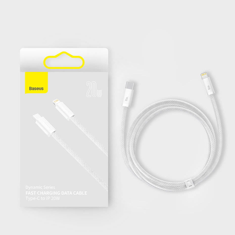 Dynamic Series Baseus USB-C zu Lightning 20W PD Kabel 2m, weiß