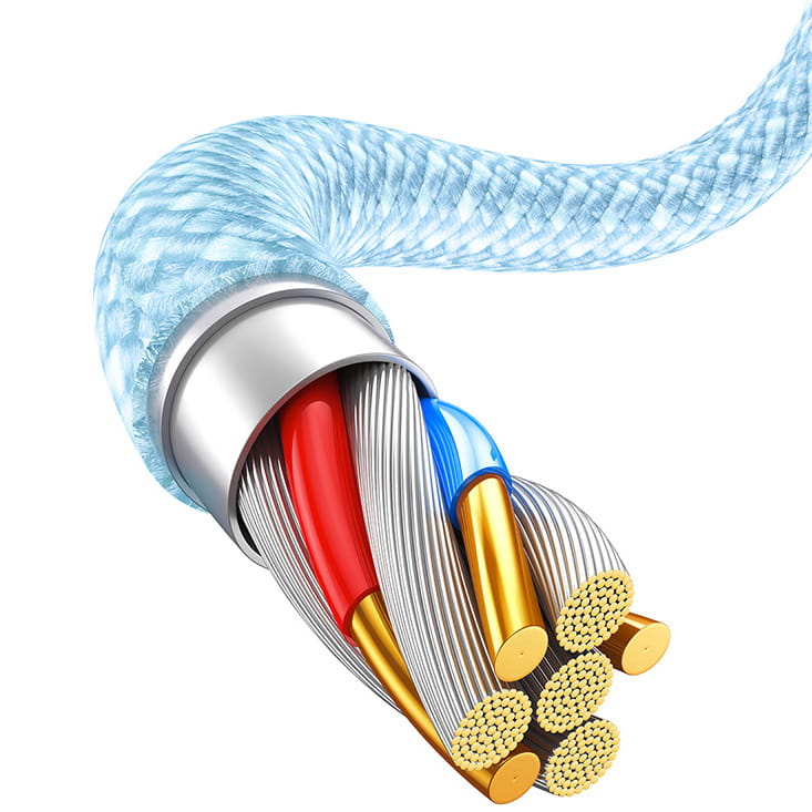 Dynamic Series Baseus USB-A zu Lightning 20W PD Kabel 2m, blau