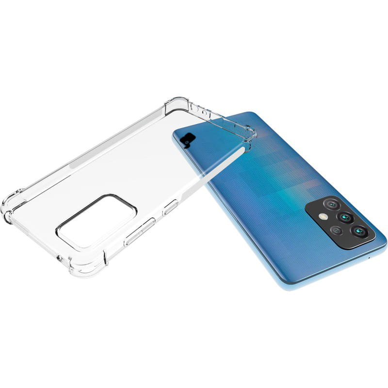 Schutzhülle + 2x Glas + Kameraschutz Bizon Case Clear Pack für Galaxy A52s 5G, A52 5G / 4G, Transparent