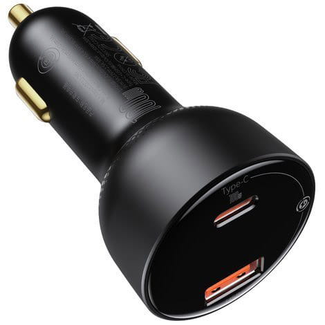 Autoladegerät Baseus Superme Digital Display PPS 100W, USB-C, USB-A, schwarz