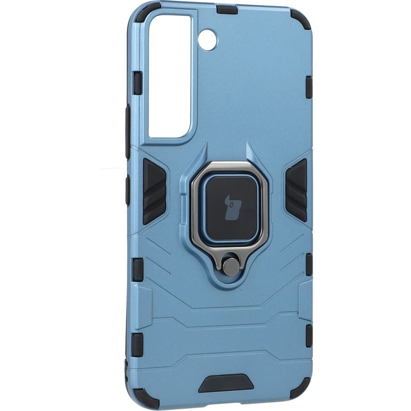 Schutzhülle Bizon Case Armor Ring für Galaxy S22 Plus, Dunkelblau