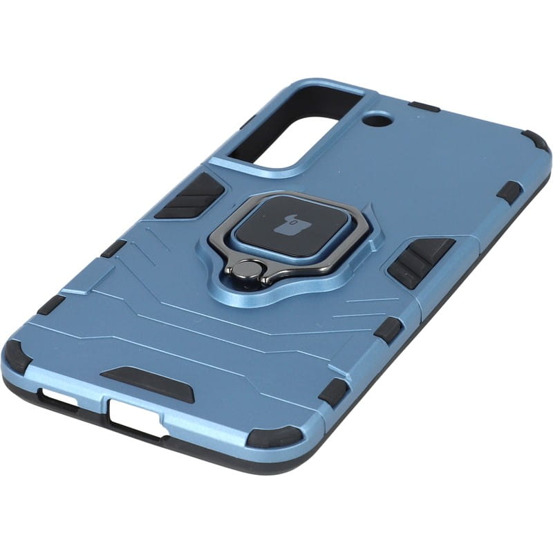 Schutzhülle Bizon Case Armor Ring für Galaxy S22 Plus, Dunkelblau