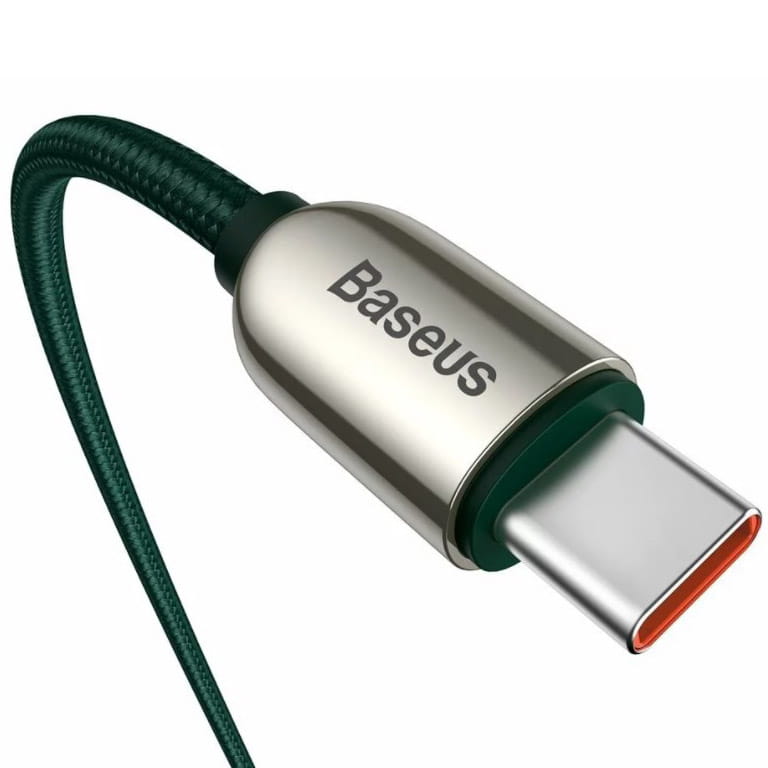 Kabel Baseus Display 100W 5A USB-C für USB-C 2m, Grün