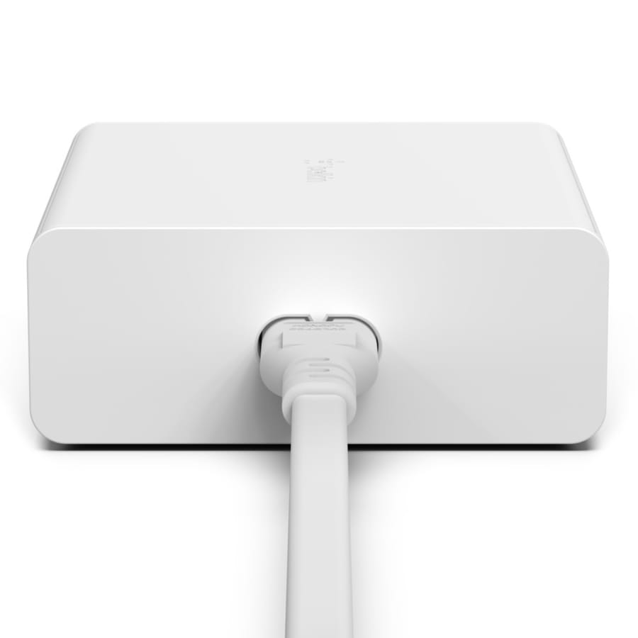 Wandladegerät Belkin Boost Pro 4-Port GaN Charger 108W MFi 2x USB-C, 2x USB-A, Weiß