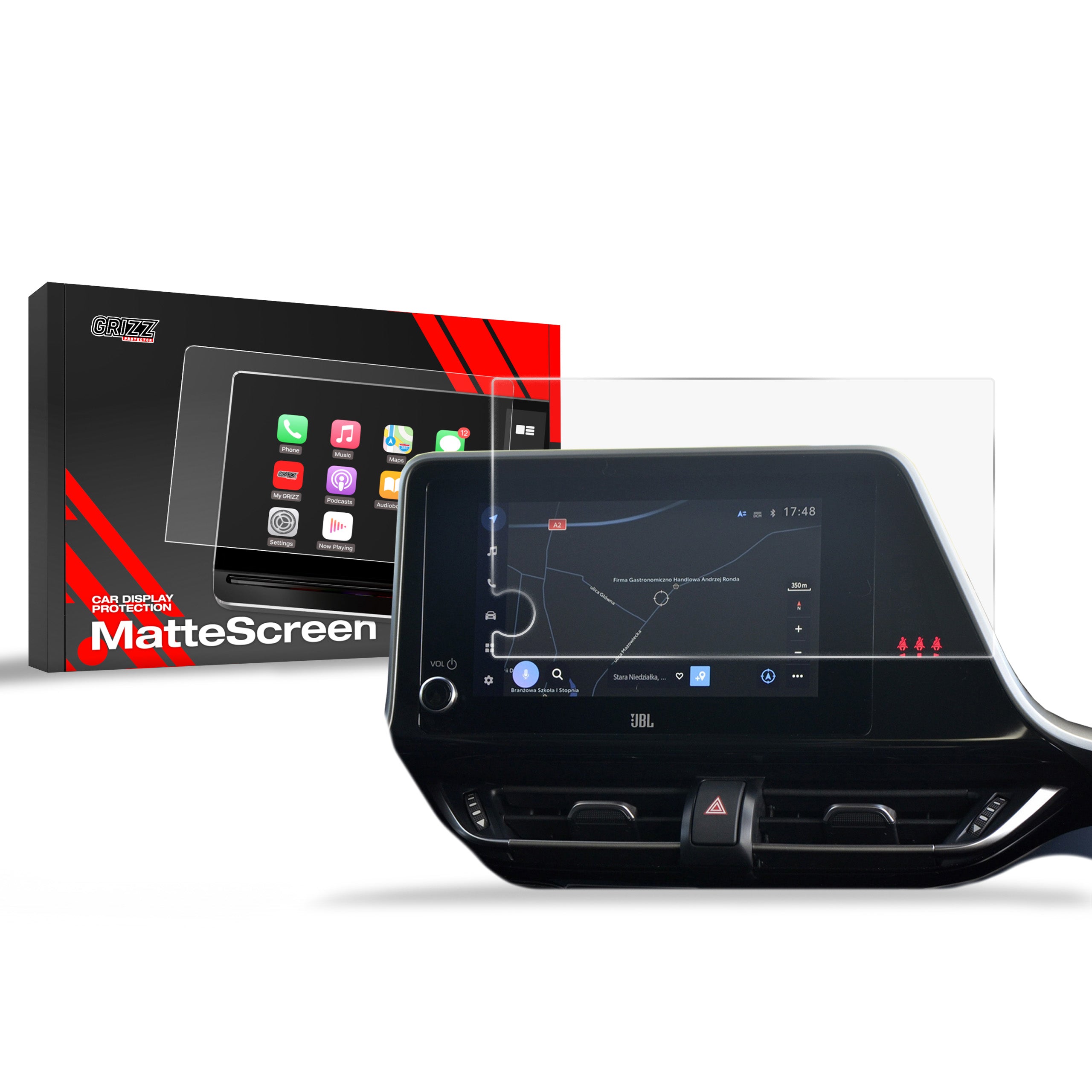 Matte Autodisplayfolie für Toyota C-HR Comfort (2024-2026), Grizz Protector