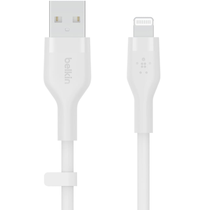 Kabel Belkin Boost Charge Flex Silicone USB-A für Lightning 2m, Weiß