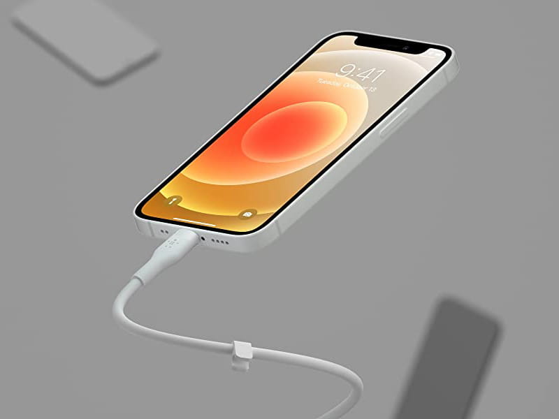 Kabel Belkin Boost Charge Flex Silicone USB-A für Lightning 2m, Weiß