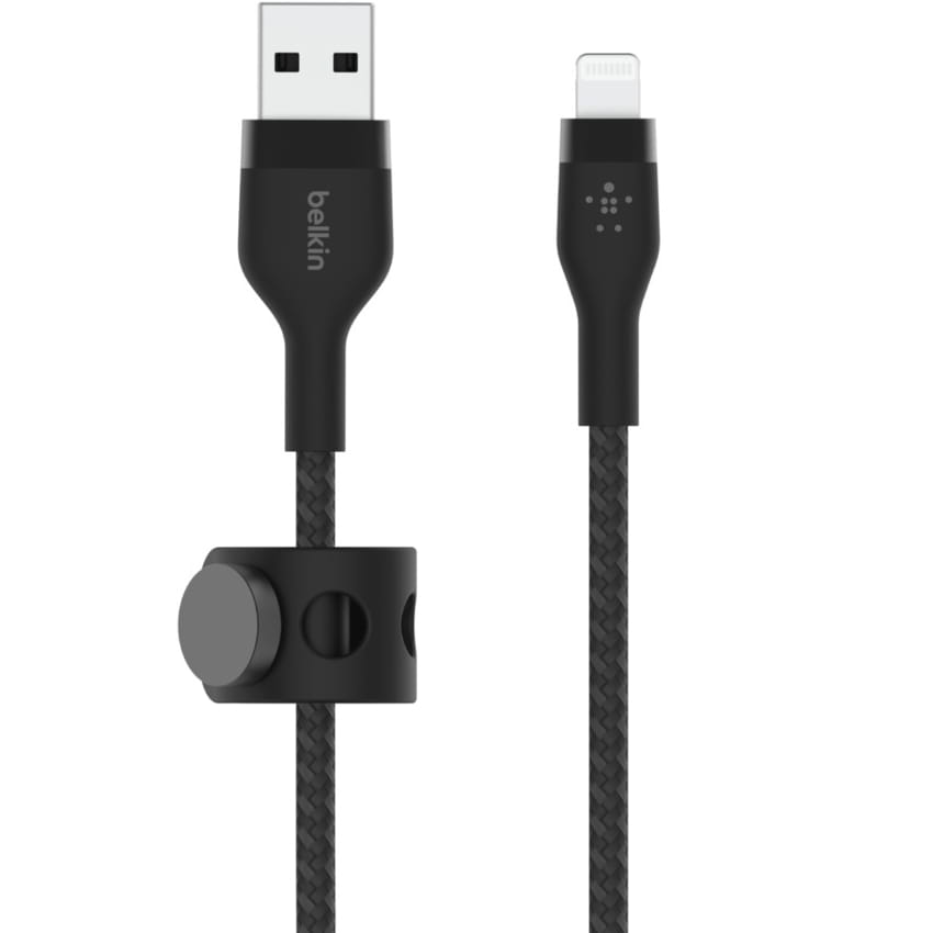 Kabel Belkin Boost Charge Pro Flex Braided USB-A für Lightning 2m, Schwarz