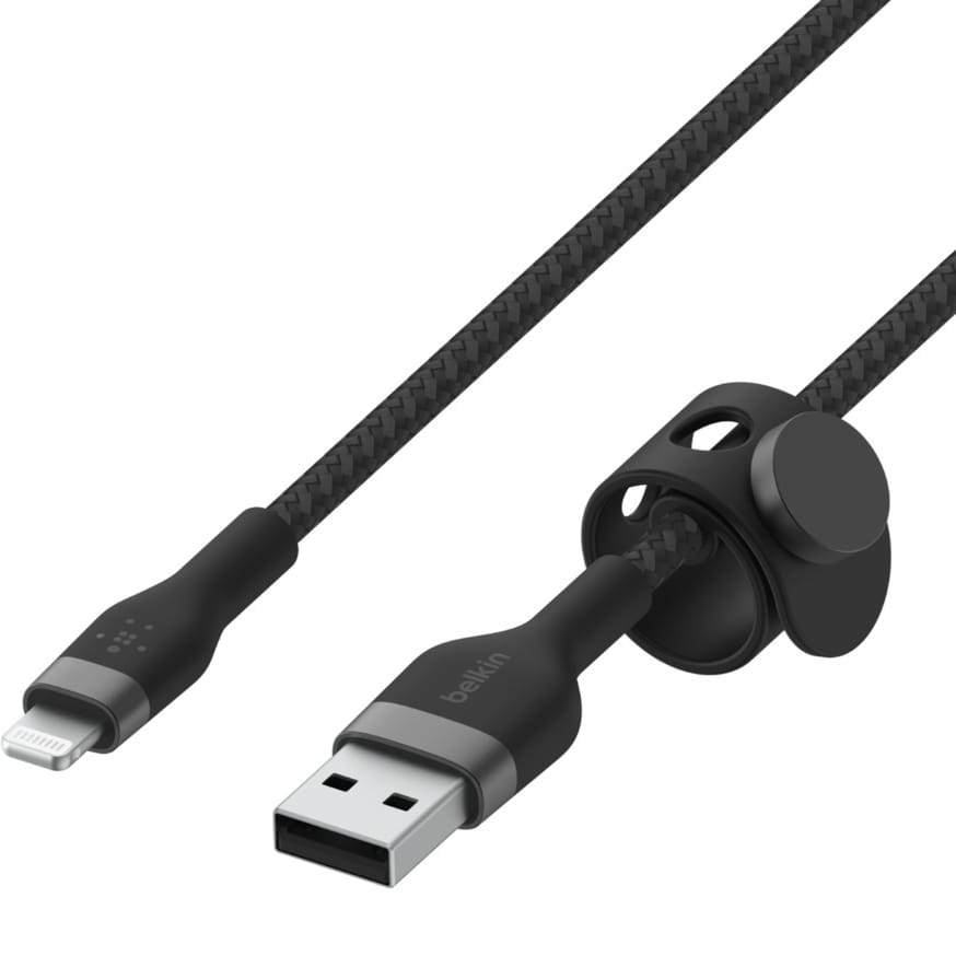 Kabel Belkin Boost Charge Pro Flex Braided USB-A für Lightning 2m, Schwarz