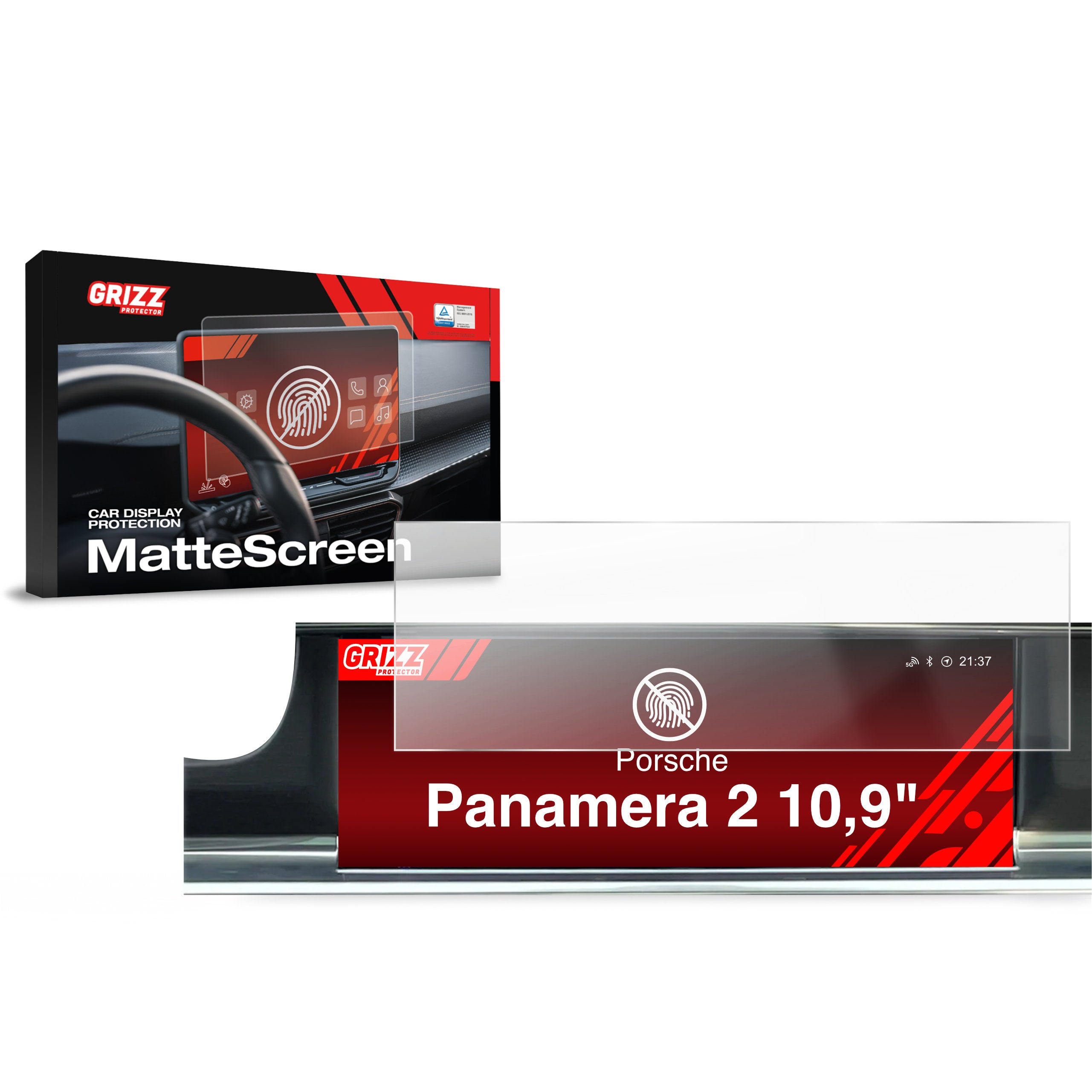 Matte Autodisplayfolie für Porsche Panamera 2 (2016-2023), Grizz Protector