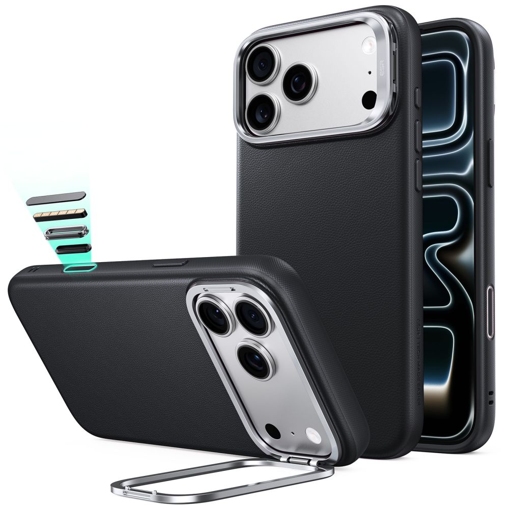 Handyhülle für iPhone 18 Pro Max / 17 Pro Max, ESR Atelier Kickstand mit MagSafe, Schwarz (1/9)