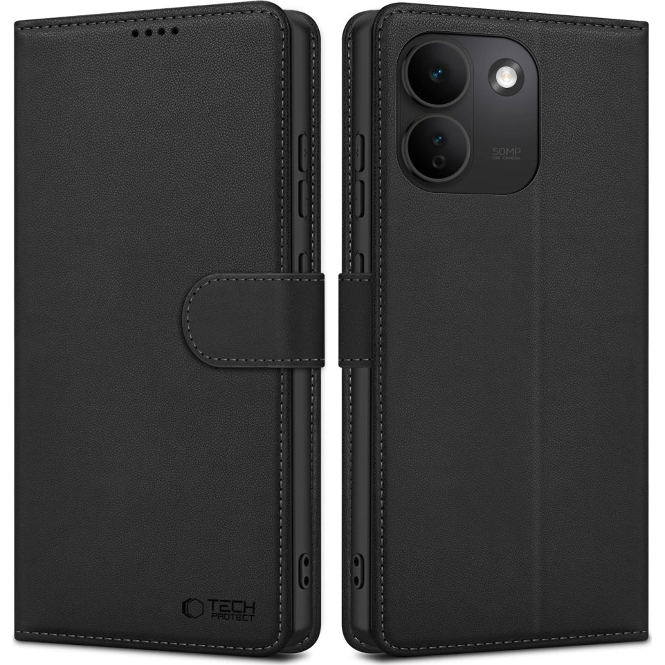 Handyhülle mit Klappe für Xiaomi Redmi Note 17 Pro Max 5G, Tech-Protect Wallet, Schwarz (1/7)