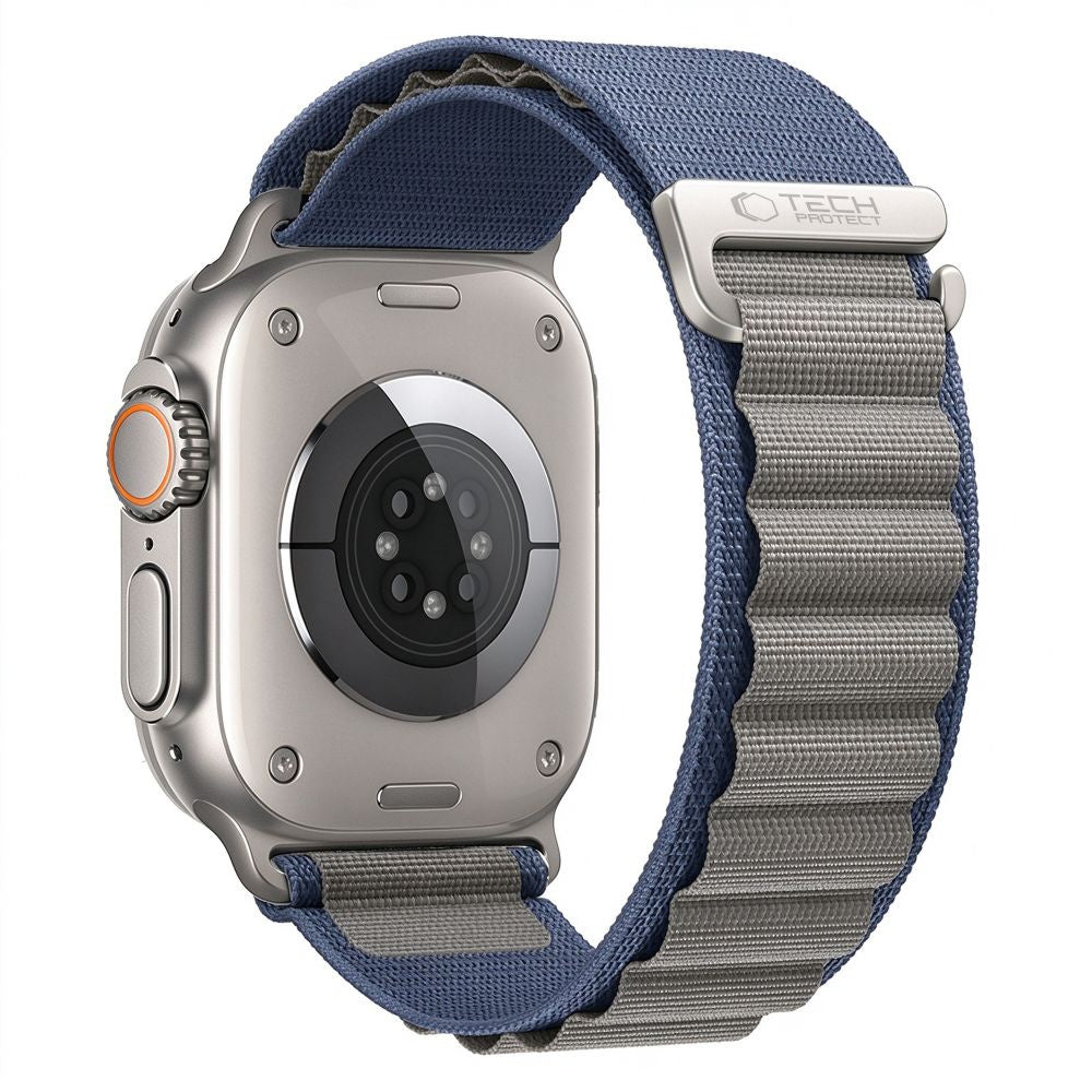 Armband für Apple Watch 49/46/45/44 mm, Tech Protect Nylon Pro, Dunkelgrau (1/9)