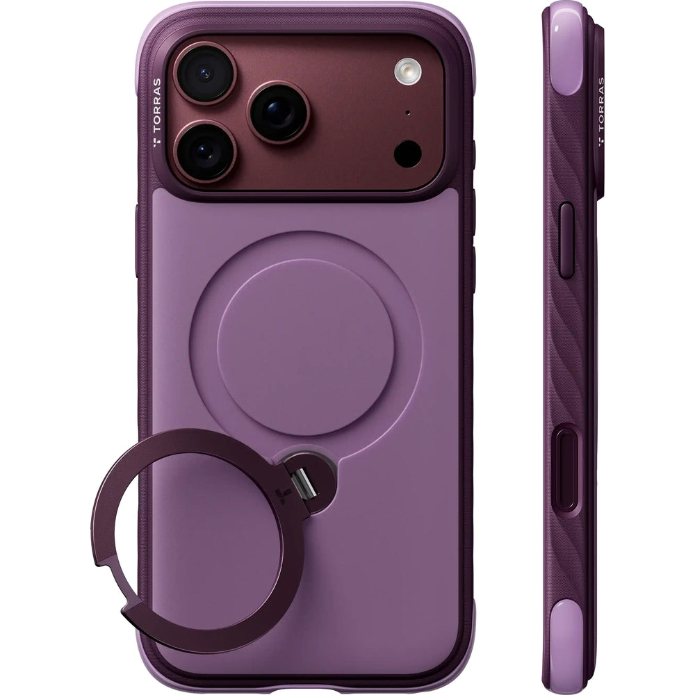 Handyhülle für iPhone 18 Pro Max / 17 Pro Max Torras Ostand Q3 Rugg, Violett (1/7)