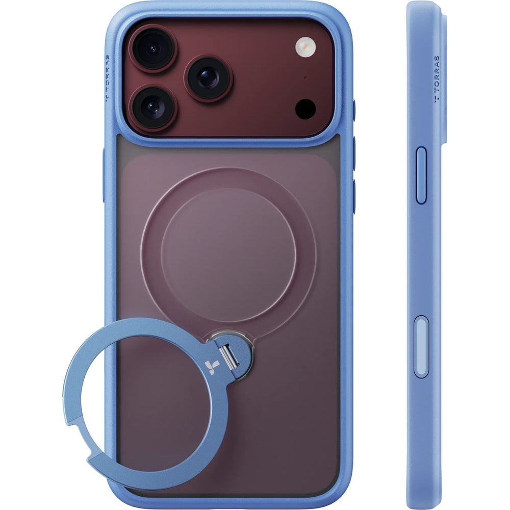 Handyhülle für iPhone 18 Pro / 17 Pro Torras Ostand Q3 Spin, Blau (1/9)