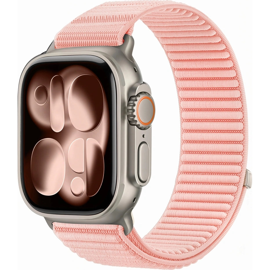 Armband für Apple Watch 38/40/41/42 mm, Tech Protect Nylon Pro, Rosa (2/7)