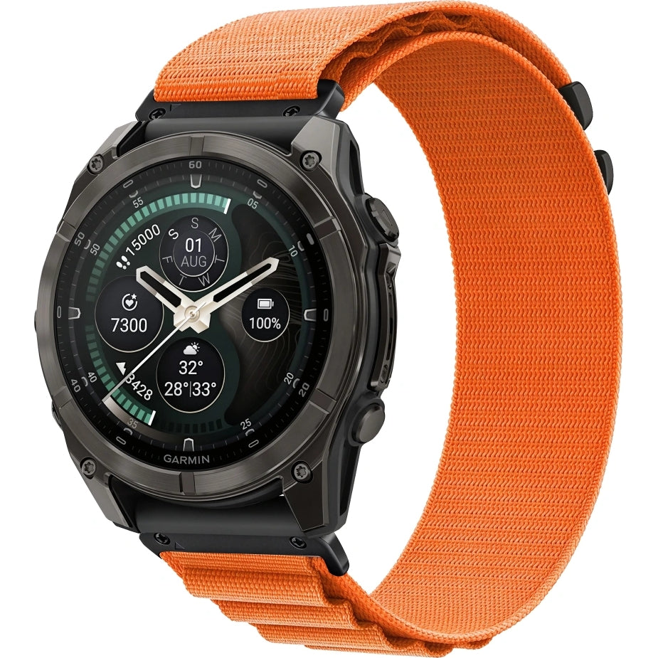 Armband für QuickFit 22 mm, Tech Protect Nylon Pro, Orange (1/7)