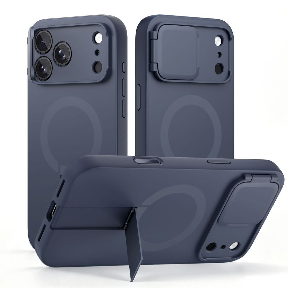 Handyhülle mit Kameraabdeckung für iPhone 18 Pro Max / 17 Pro Max, Tech-Protect Kevlar Aura mit MagSafe, Dunkelblau (1/7)