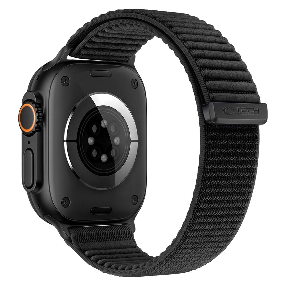 Armband für Apple Watch 38/40/41/42 mm, Tech Protect Nylon Pro, Schwarz (1/7)