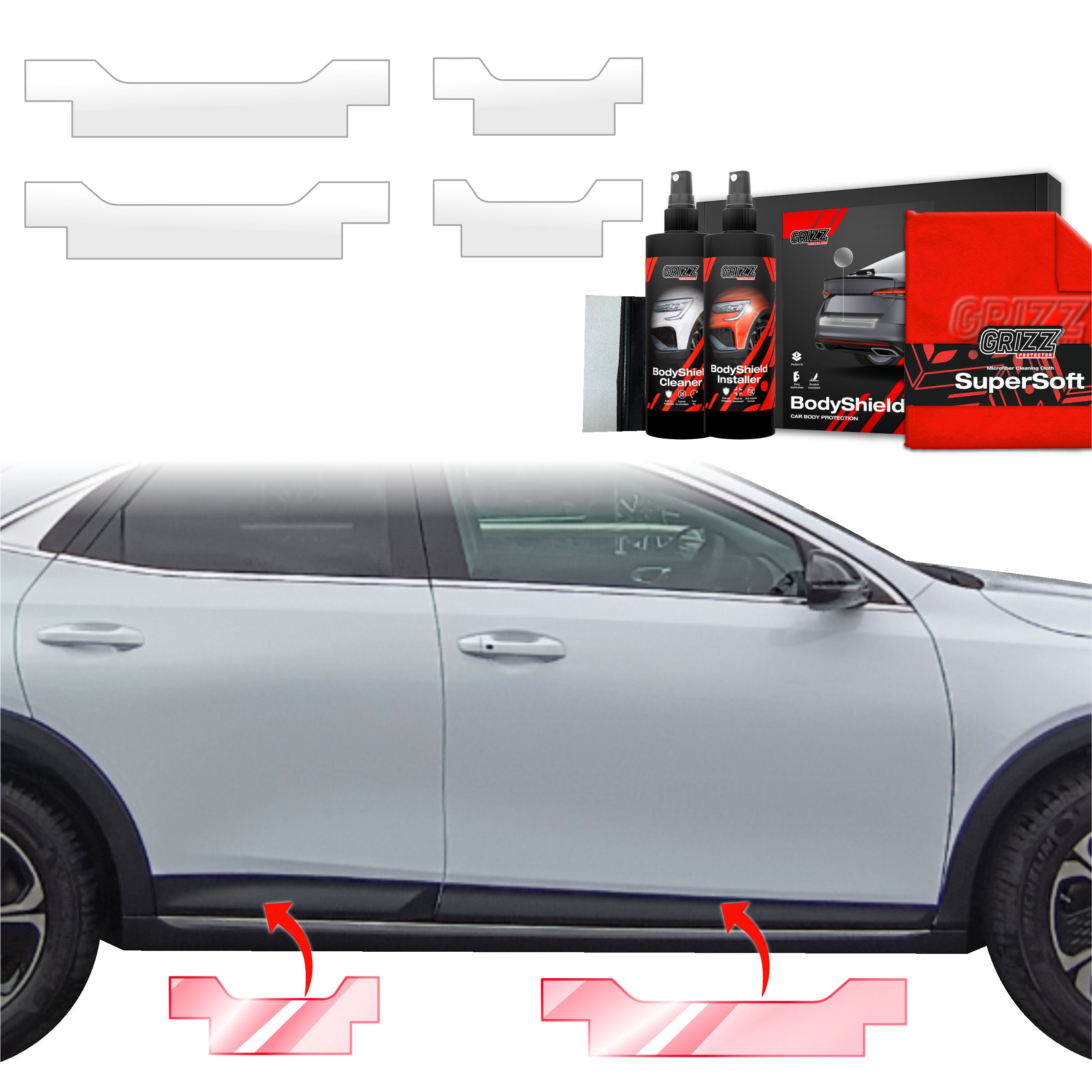 4in1 Schutzfolie Grizz Protector für Schweller - Kia XCeed (2022-2025)