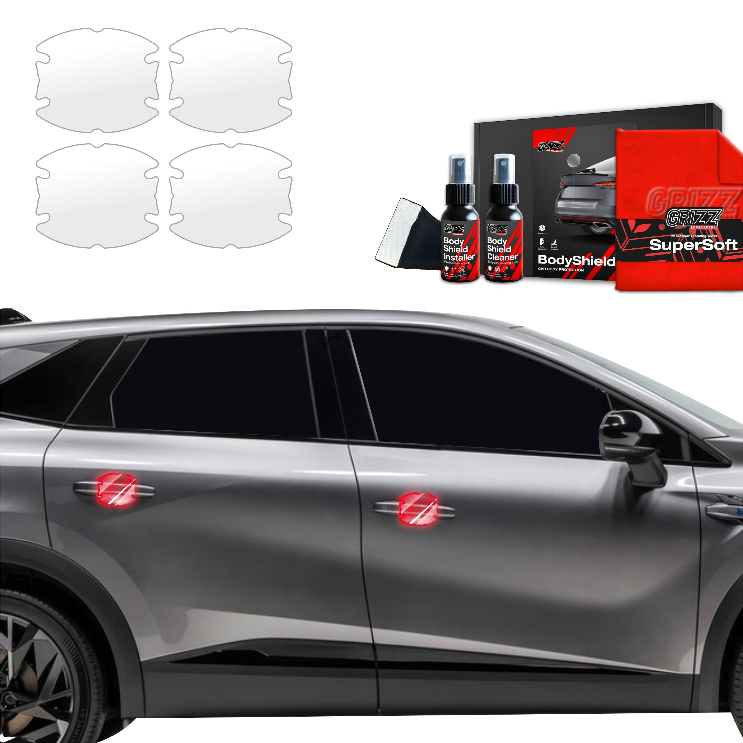 4in1 Schutzfolie Grizz Protector für Türgriffmulden - Renault Symbioz (2024-2026)