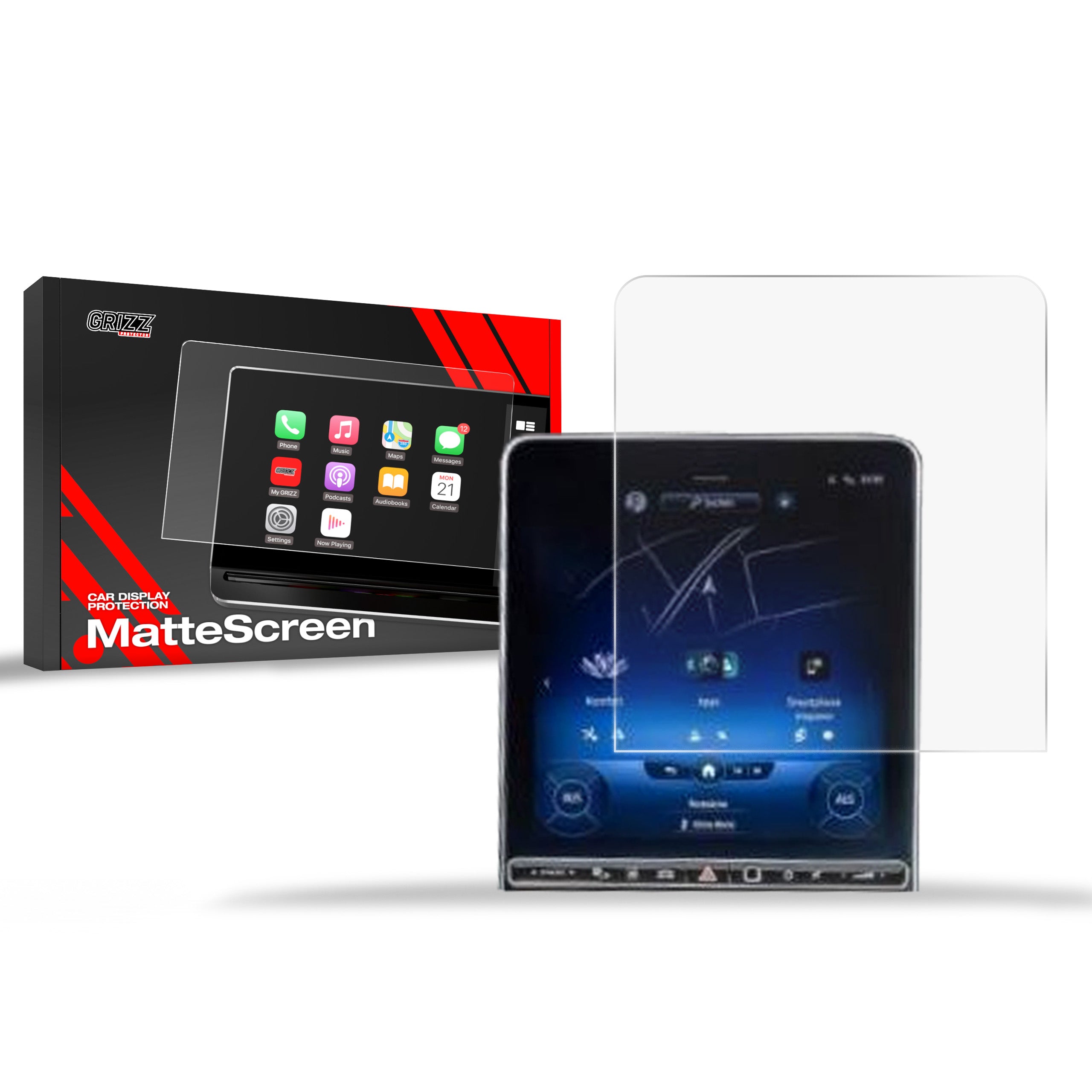 Matte Autodisplayfolie für Mercedes CLE (2023-2026), Grizz Protector
