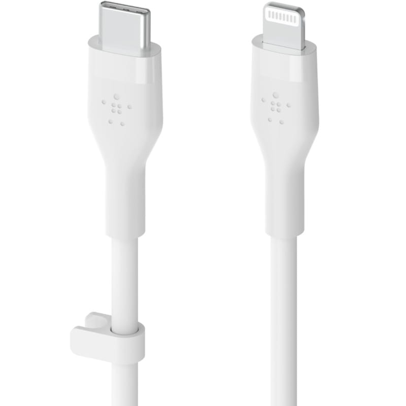 Kabel Belkin Boost Charge Flex Silicone USB-C für Lightning 1m, Weiß
