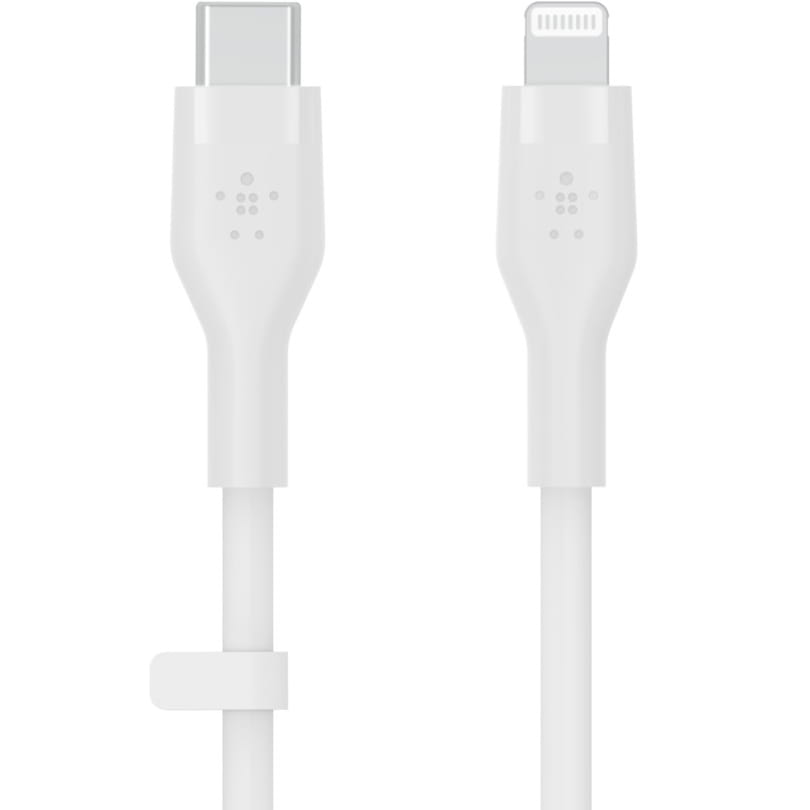 Kabel Belkin Boost Charge Flex Silicone USB-C für Lightning 1m, Weiß