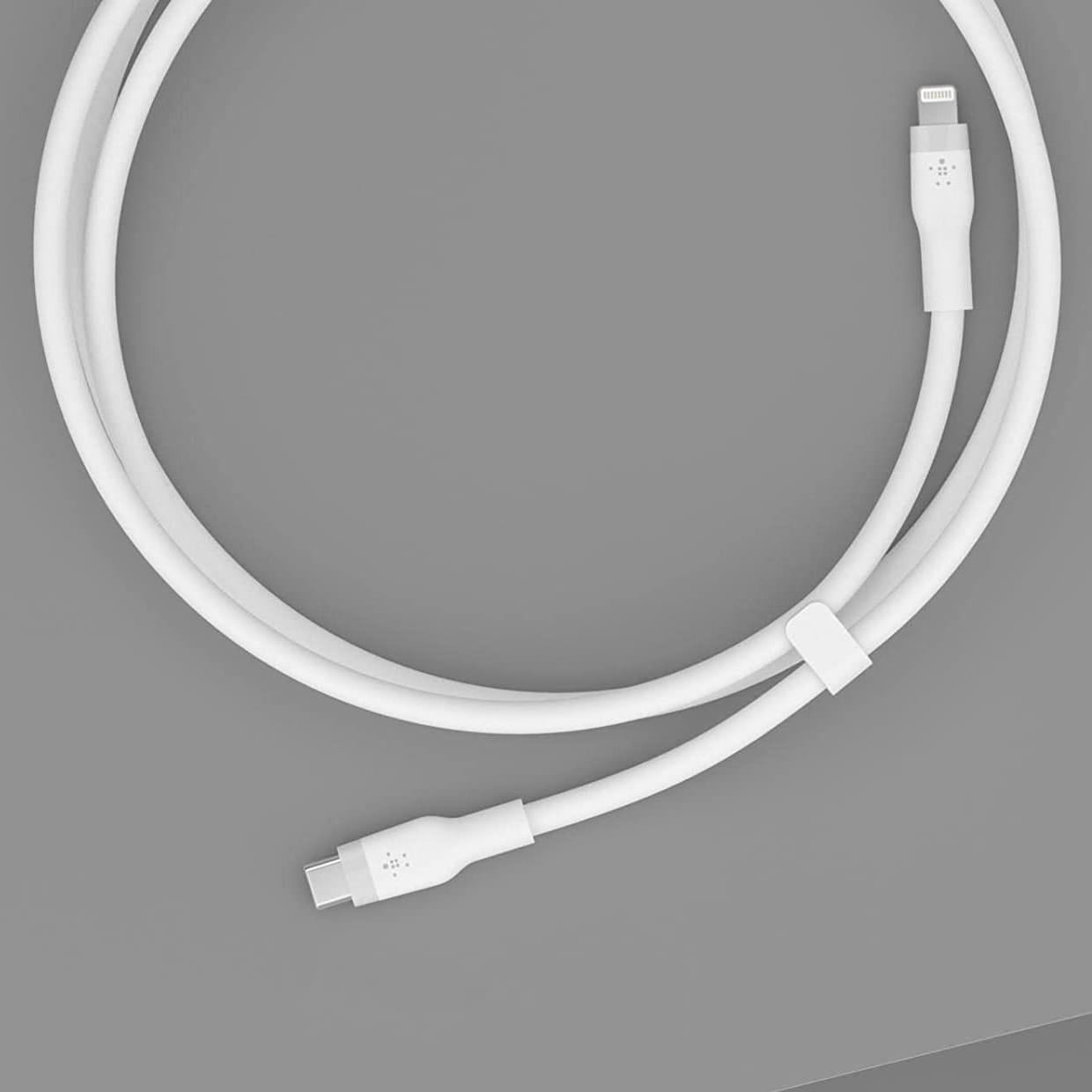 Kabel Belkin Boost Charge Flex Silicone USB-C für Lightning 1m, Weiß
