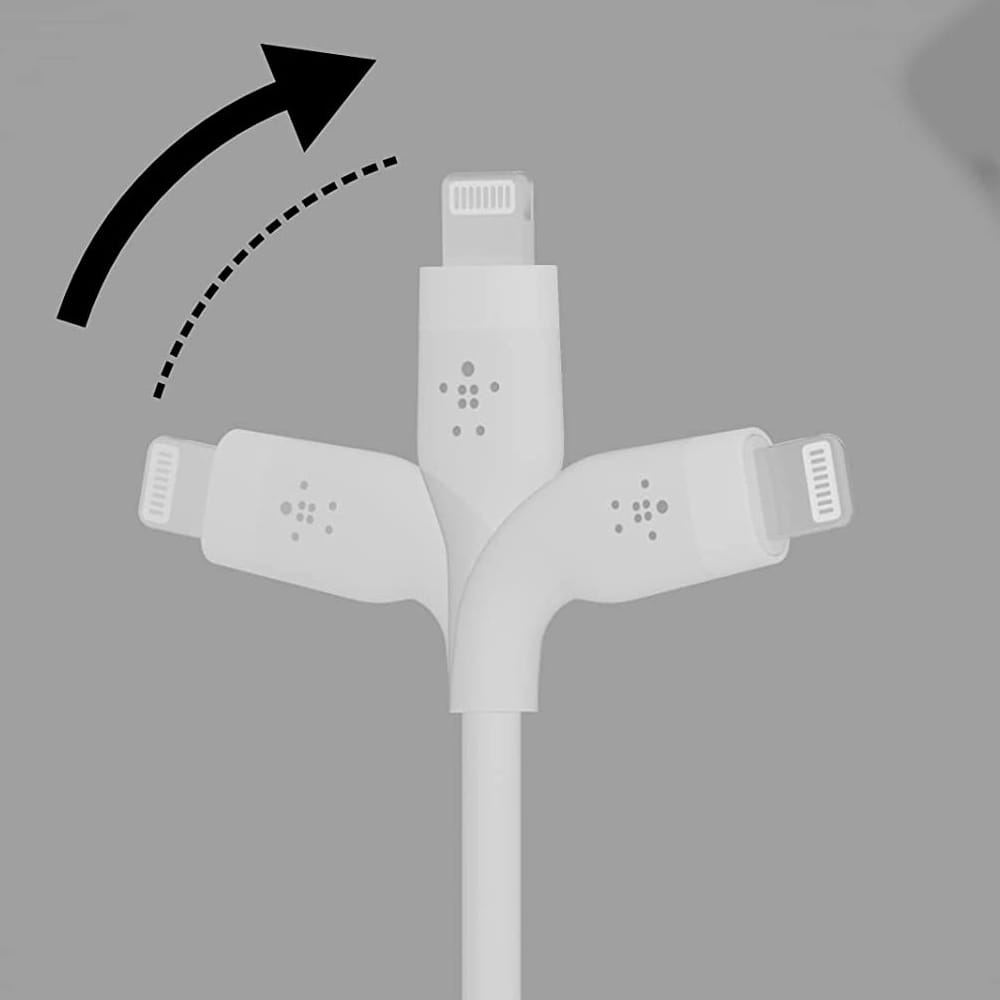 Kabel Belkin Boost Charge Flex Silicone USB-C für Lightning 1m, Weiß