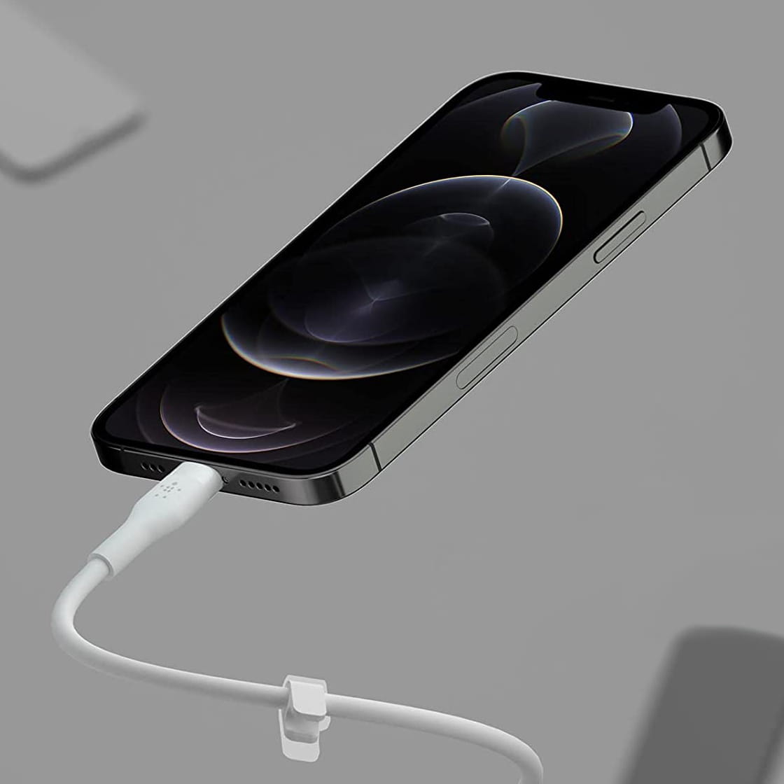 Kabel Belkin Boost Charge Flex Silicone USB-C für Lightning 1m, Weiß